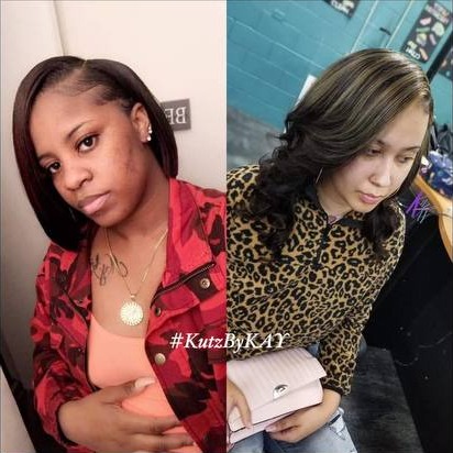 Quick weave, shown front and side