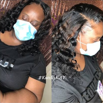 Vixen sew-in with two parts